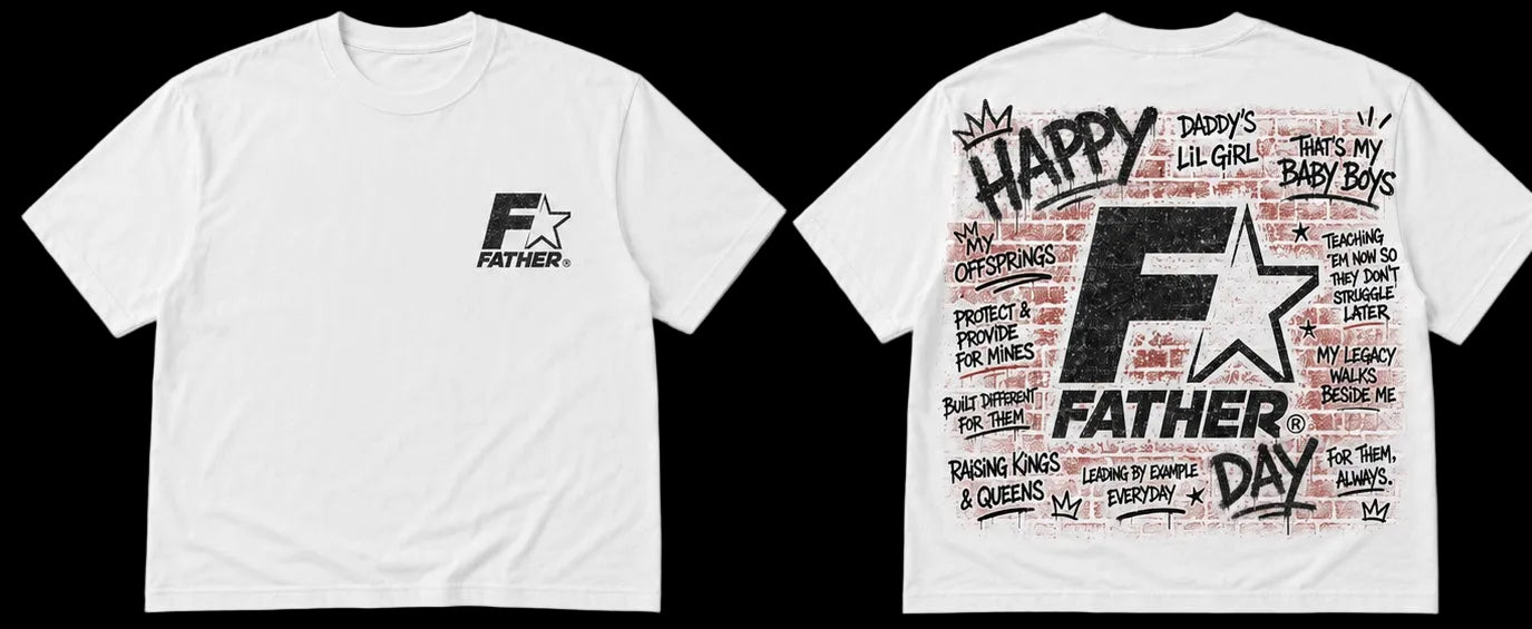 Happy Father’s Day Limited Tee $39.99

Limited Father’s Day release by BKLYN Kulture.

Old-school graffiti inspired artwork celebrating fatherhood, legacy, and culture.

Available in black and white.

Limited quantities. No restocks.