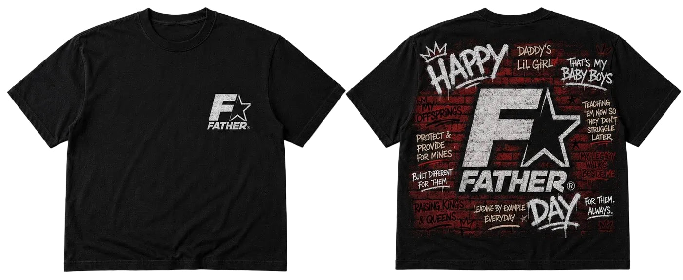 Happy Father’s Day Limited Tee $39.99

Limited Father’s Day release by BKLYN Kulture.

Old-school graffiti inspired artwork celebrating fatherhood, legacy, and culture.

Available in black and white.

Limited quantities. No restocks.